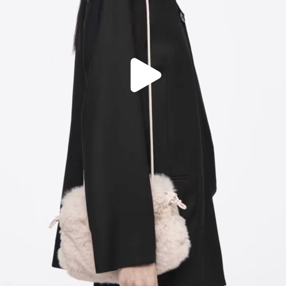 COS Cavatelli Mini Clutch Bag Faux Fur - Picture 5 of 5